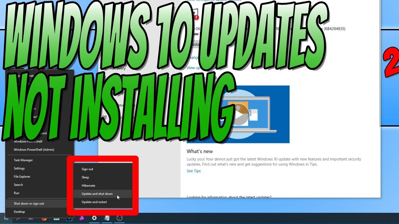 How To FIX Windows 10 Updates Pending And Not Installing Tutorial - YouTube