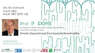 Online seminar | Growth, Degrowth and Environmental Sustainability