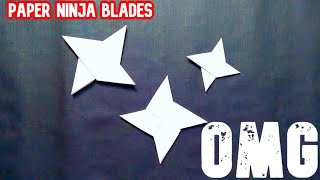 OMG.. How to Make Easy Paper Ninja Star (Shuriken) - Origami - Ninja Throwing Blades