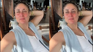 Shocking ! Kareena Kapoor looks UnbeIievabIe Old without any makeup at age of 43 on her Vacation