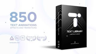 Text Library - Handy Text Animations | Videohive Project Templates