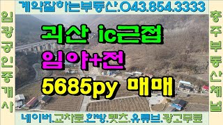 #충주부동산채널 253 괴산군 임야 전 계획관리지역 고속도로근접