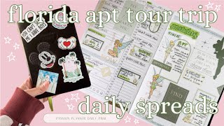 Planning Out Our Upcoming Florida Apartment Tour Trip - passion planner daily spreads