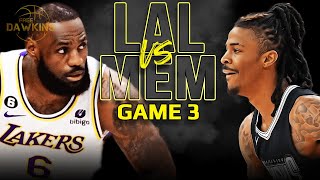 Los Angeles Lakers vs Memphis Grizzlies Game 3 Full Highlights | 2023 WCR1 | FreeDawkins