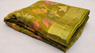 # SOFT BRASO SAREES#ORGANZA SAREES#Silk chiffon saree#New fancy saree#sadi