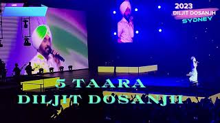 BORN TO SHINE TOUR | 5 taara | Diljit Dosanjh | Sydney Live