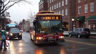 DASH Alexandria Transit Company 2002 Orion V #76 \u0026 2011 Gillig Trolley Replica HEV #404