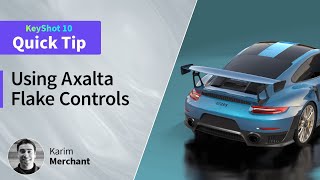 KeyShot Quick Tip - Using Axalta Paint Flake Controls