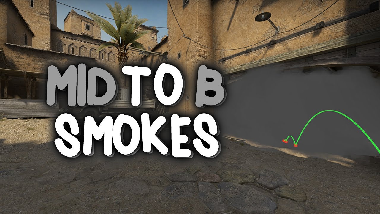 Dust2 Mid To B SMOKES - CS:GO - YouTube