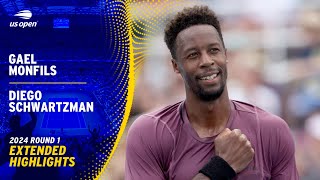 Gael Monfils vs. Diego Schwartzman Extended Highlights | 2024 US Open Round 1