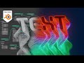 Abstract Text Animation in Geometry Nodes & Eevee (Blender Tutorial)