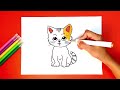 how to draw a cat