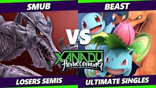 Homecoming Losers Semis - smub (Ridley) Vs. Beast (Pokemon Trainer) Smash Ultimate - SSBU