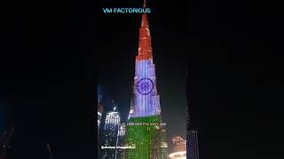 Indian flag on Burj Khalifa on independence day of India 😍#shorts#viral#india#burjkhalifa