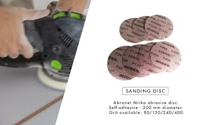 HOW TO - Sanding paper disc diameter 200 mm