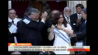 Oficialismo celebra el décimo aniversario desde la llegada de Néstor Kirchner a la presidencia