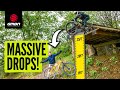 How To Ride HUGE Mountain Bike Drop-Offs!