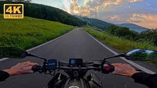 Mountain Sunset Ride | Honda CB125R | 4K GoPro Hero 12