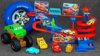 Disney Pixar Cars Unboxing Review | Lightning McQueen's Super Speedway | Monster Truck| Cruz Ramirez