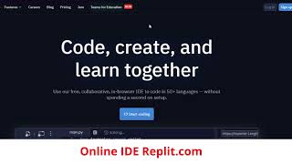 Online IDE Replit com