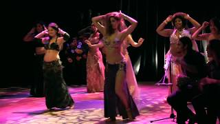 Sadie Bellydance and David Live Group Drum Solo