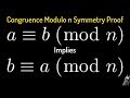 Congruence Modulo n Symmetry Proof