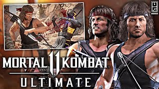 Mortal Kombat 11 Ultimate - FIRST Look at Rambo In-Game, & Character Breakdown!!
