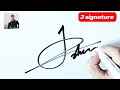 j letter signature style how to sign the letter j