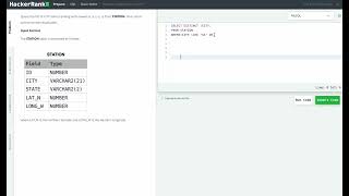 Hackerrank SQL Solution #11 Basic SQL - Weather Observation Station 7