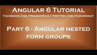 Angular nested form groups