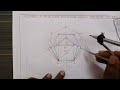 how to draw regular polygon in engineering drawing in telugu