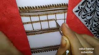 Grids(8 and 9) മൈലാഞ്ചി ഇടാൻ പഠിക്കാം ..learn henna ..#gridsinmehndi..oskar henna