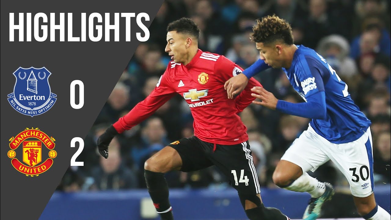 Everton 0-2 Manchester United | Premier League Highlights (17/18 ...