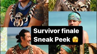 Survivor 43 finale sneak peek