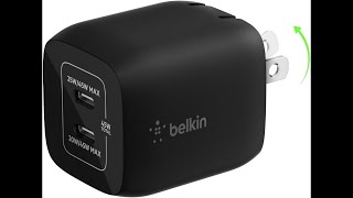 Belkin 45W Dual USB-C GaN Wall Charger: Fast Charging