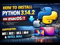 How to Install Python 3.14.2 on macOS !! Supported M1, M2, M3, M4 & Intel Mac