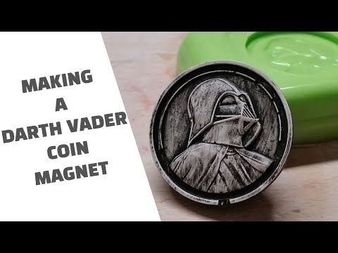 DIY Darth Vader Coin Magnet, mold making and casting. DIY Darth Vader Coin Magnet, mold making and casting.