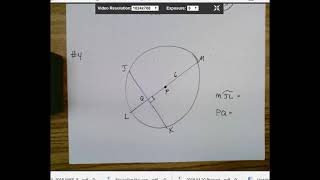 Arcs and Chords Practice Problems-9-3