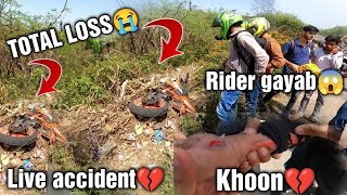 Today vlog ❤ KTM 390 Crash😭💔Total loss😭|Dead or alive😭❓#viral #subscribe