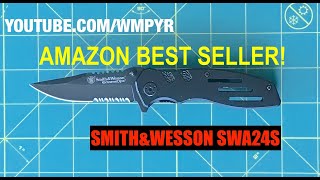 no spring no problem! smith and wesson tactical knife SWA24s