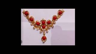 coral necklace designs/pagadala necklace designs