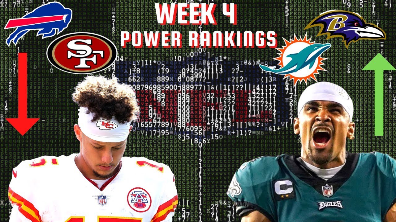 NFL Week 4 Power Rankings | Eagles Best Team In League? Ravens On The ...