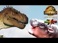 MOO DENG the BABY HIPPO and DINOSAUR FRIENDS | DINO-MITE! SPECIAL SHOWCASE  | JURASSIC PARK