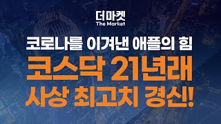 코로나를 이겨낸 애플의 힘. 코스닥 21년래 사상 최고치 경신! | 더마켓 (2021. 7. 15 목)