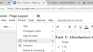 Google Docs Advanced Formatting And Page Setup