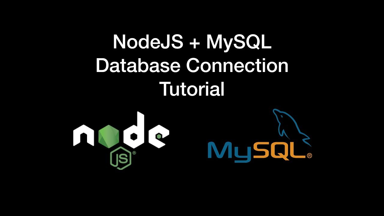 NodeJS + MySQL Database Connection Tutorial - YouTube