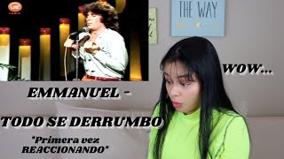 EMMANUEL - TODO SE DERRUMBO *En vivo* REACCIÓN | REACTION