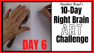 Day 6 // 10-Day Right Brain Art Challenge // Blind Contour Drawing