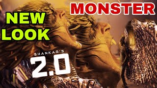 2.0 Akshay Kumar Monster look out,Robot 2.0 new look,Akshay Kumar, Rajanikant,2point0