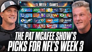 The Pat McAfee Show Picks & Predicts Every Game For NFL's 2025 Week 3 Weekend